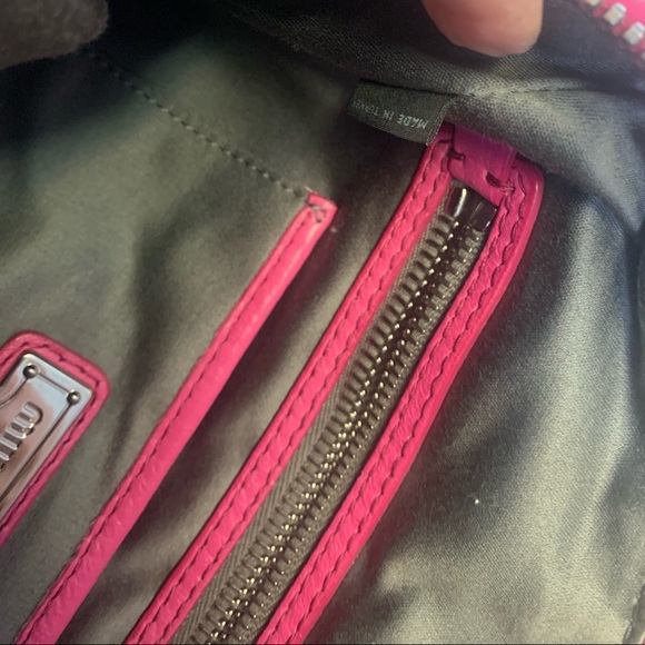 Miu Miu Fuxia Cloquet Napa Leather Shoulder Bag - Picture 8 of 8
